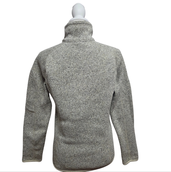 Patagonia Better Sweater 1/4 Zip Fleece Jacket Pelican Beige Womens Small - Picture 5 of 8